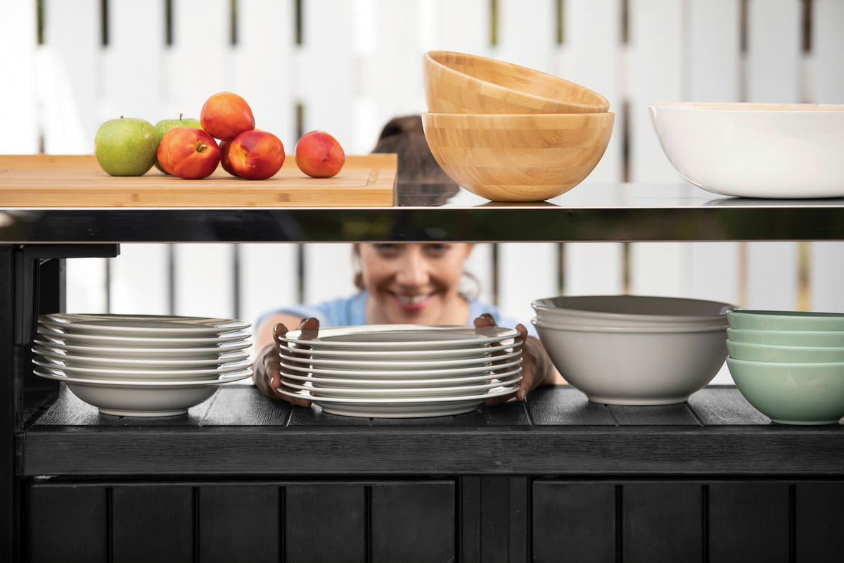 ZÁHRADNÝ BAROVÝ STÔL  - grafitová, Design, kov/plast (237/90/52cm) - Ambia Garden