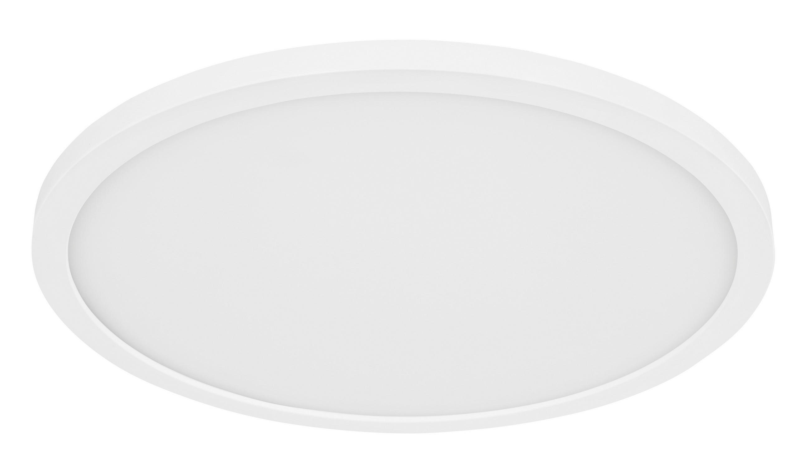 STROPNA KOPAL. LED-SVETILKA Sapana 29,4/2,5 cm 3000 K - bela/opal, Basics, umetna masa (29,4/2,5cm) - Globo