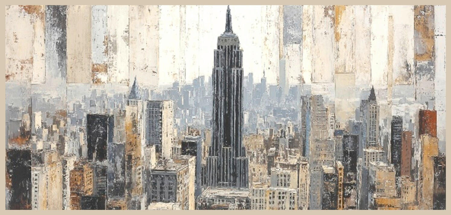 LEINWANDBILD Städte 115/55 cm  - Multicolor, Basics, Holz/Papier (115/55cm) - Euroart