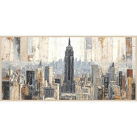 LEINWANDBILD Städte 115/55 cm  - Multicolor, Basics, Holz/Papier (115/55cm) - Euroart