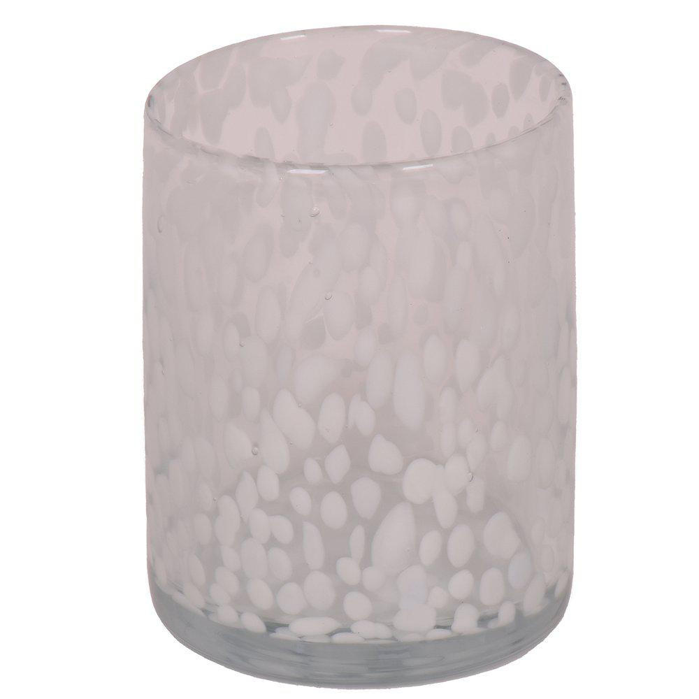 LJUSLYKTA - vit/transparent, Basics, glas (12/18cm)