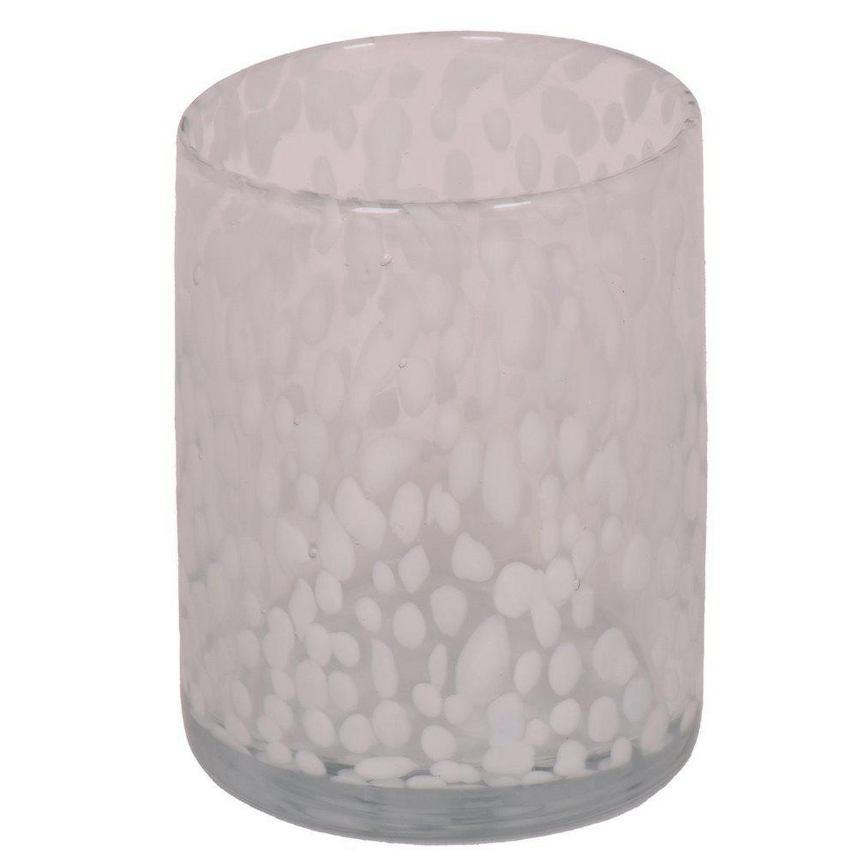 LJUSLYKTA - vit/transparent, Basics, glas (12/18cm)