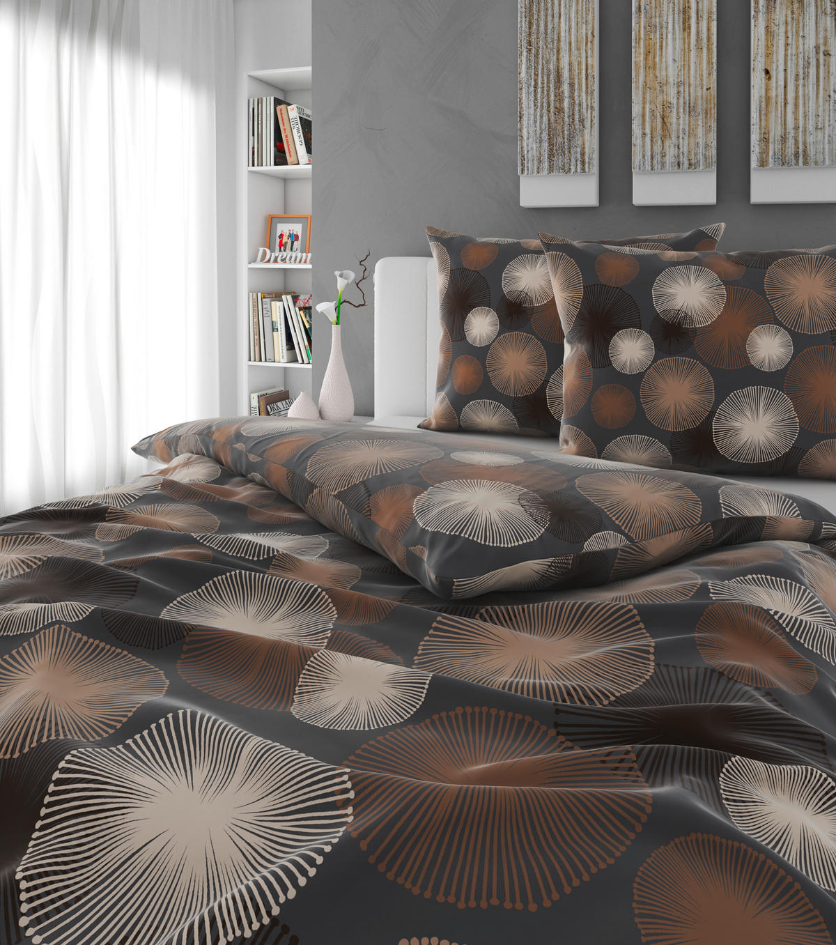 BETTWÄSCHE Satin 200/200 cm  - Grau, Textil (200/200cm) - Esposa