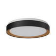 LED-DECKENLEUCHTE Nashville 48/8 cm  - Schwarz/Sonoma Eiche, Basics, Kunststoff/Metall (48/8cm) - Novel