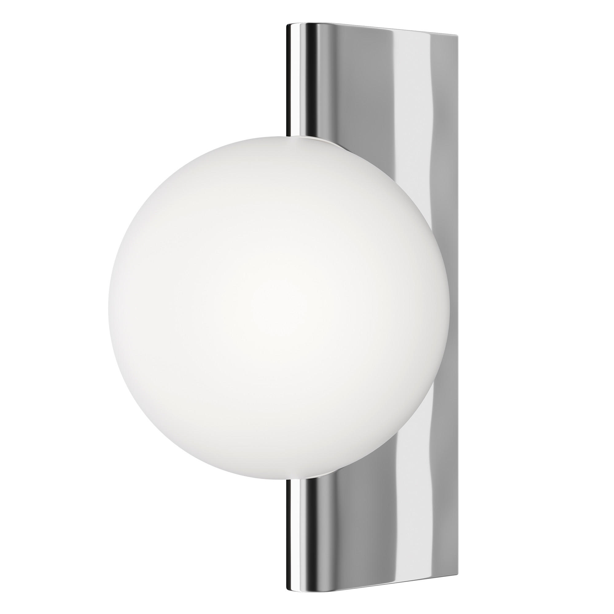 WANDLEUCHTE Modern 18/30/21,5 cm   - Chromfarben/Weiß, Trend, Glas/Metall (18/30/21,5cm) - MAYTONI