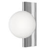 WANDLEUCHTE - Chromfarben/Weiss, Trend, Glas/Metall (18/30/21,5cm) - MAYTONI