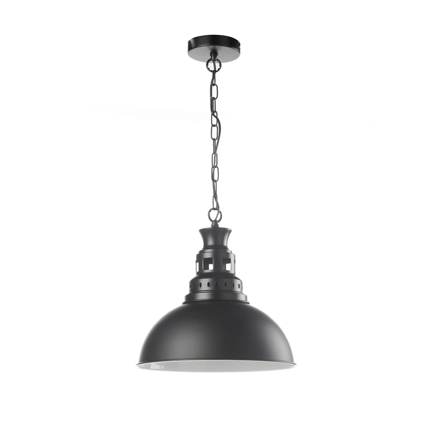 XXXLutz Hängeleuchte Schwarz, Weiß 36x110x36 cm