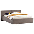 POLSTERBETT Lattenrost, Bettkasten Taupe 140/200 cm  - Taupe, Basics, Holz/Textil (140/200cm) - Xora