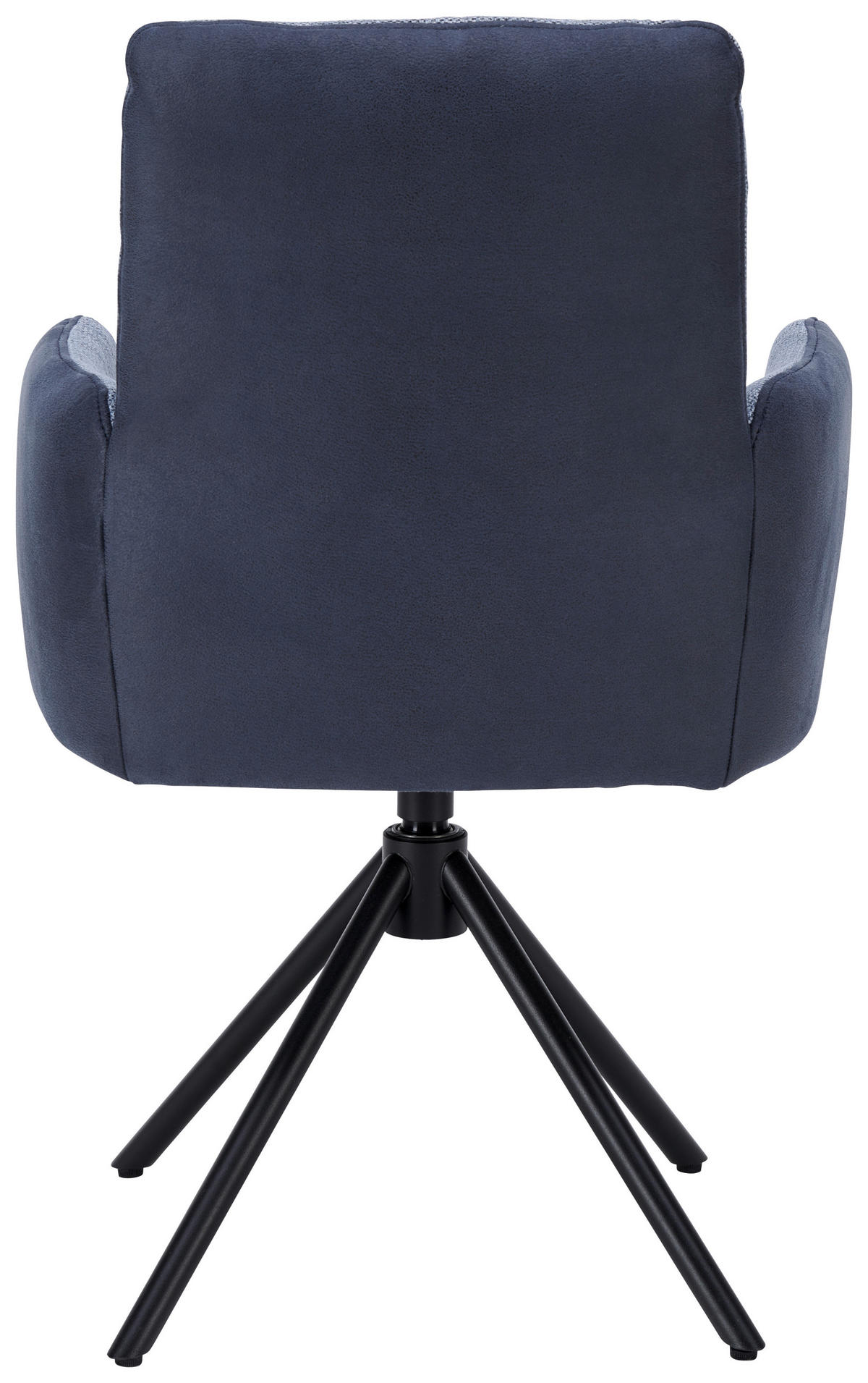 ARMLEHNSTUHL  in Stahl Flachgewebe  - Blau/Anthrazit, Design, Textil/Metall (58/91/62cm) - Dieter Knoll