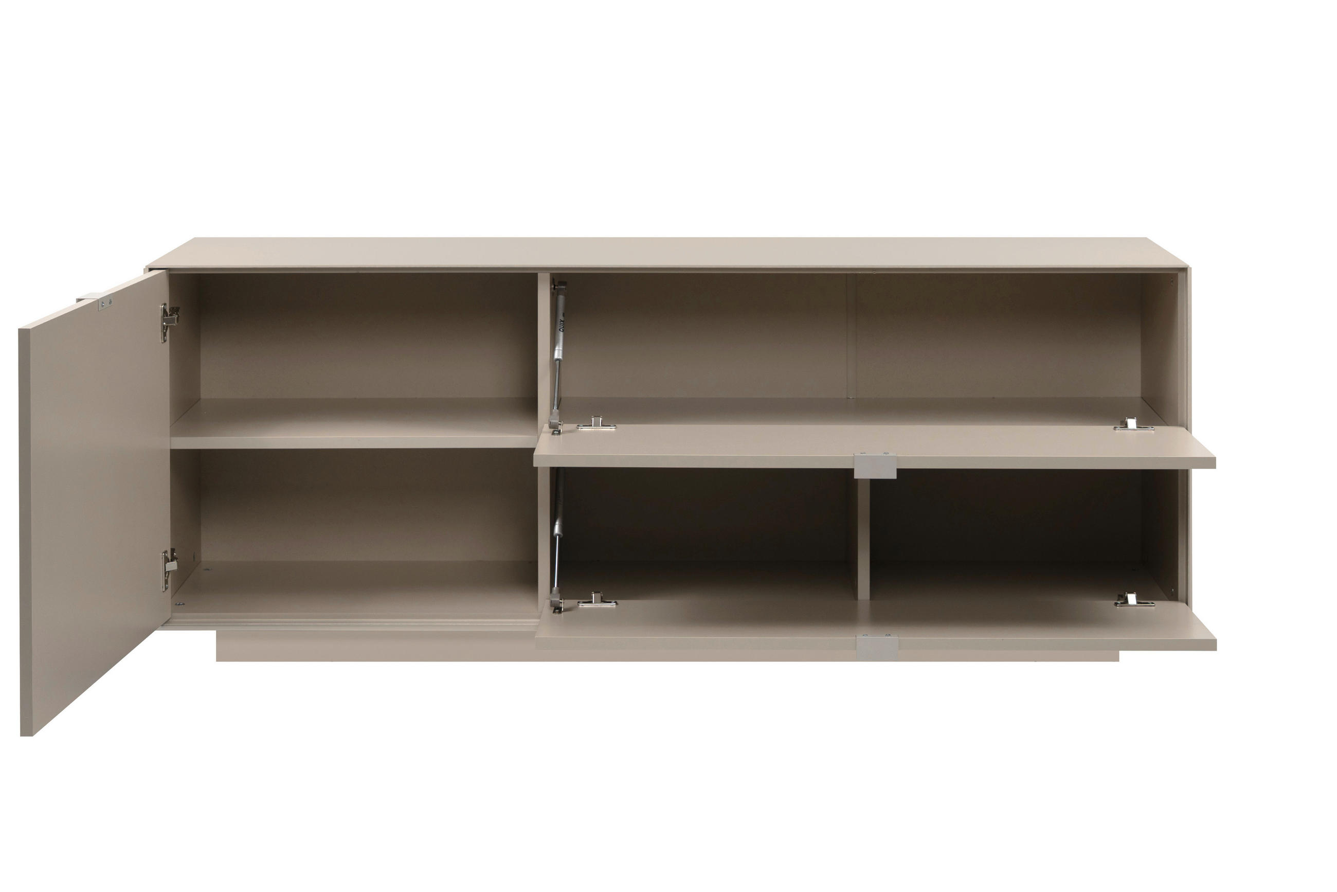 LOWBOARD Sofia  in 160/62/37,5 cm  - Sandfarben, Design, Holzwerkstoff/Kunststoff (160/62/37,5cm) - MID.YOU