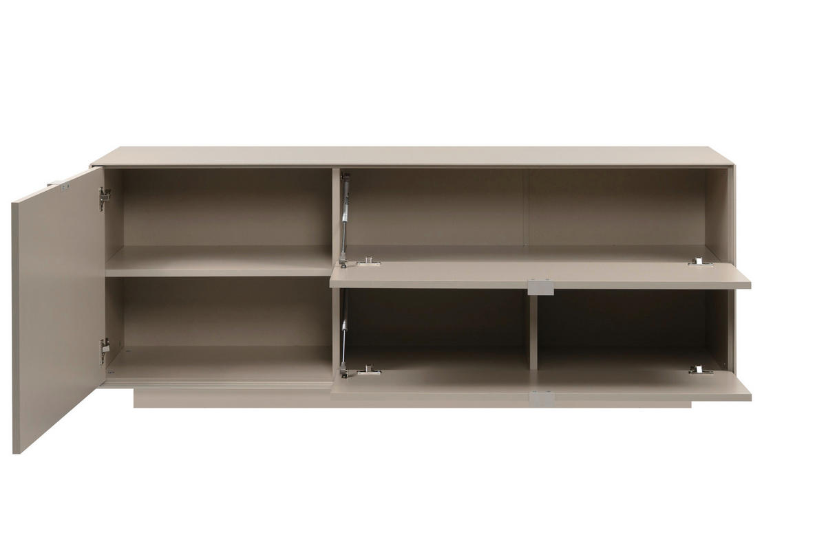 LOWBOARD Sofia  in 160/62/37,5 cm  - Sandfarben, Design, Holzwerkstoff/Kunststoff (160/62/37,5cm) - MID.YOU