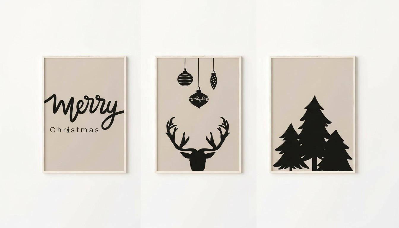X-Mas Bilderset Nwyearmdl11 Mehrfarbig 33x48 cm