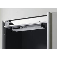 TÜRDÄMPFER 17,5/1,5/5,7 cm 2-teilig Silberfarben  - Silberfarben, Kunststoff/Metall (17,5/1,5/5,7cm) - Carryhome