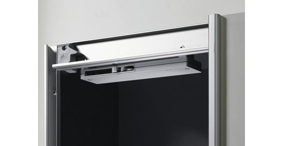 TÜRDÄMPFER 17,5/1,5/5,7 cm 2-teilig Silberfarben  - Silberfarben, Kunststoff/Metall (17,5/1,5/5,7cm) - Carryhome