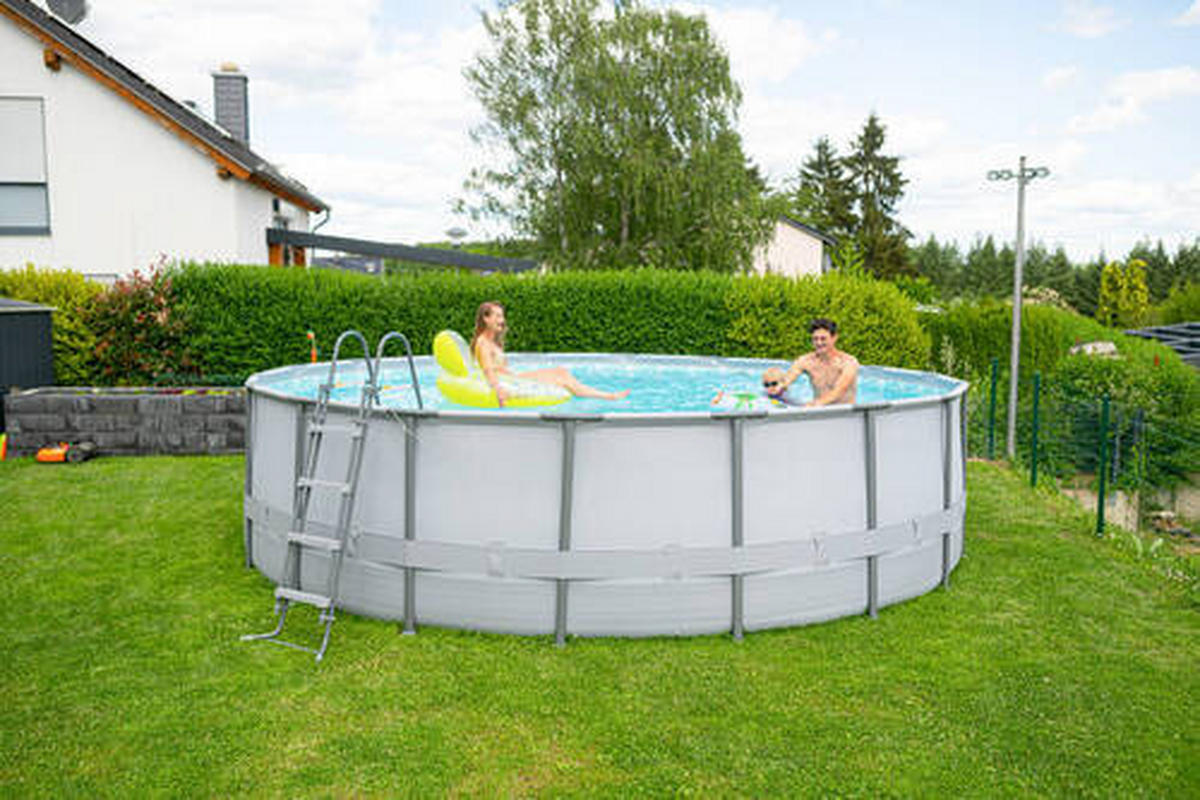 POOL PGP4001852B-AN 549/132 cm  - Anthrazit, KONVENTIONELL, Kunststoff (549/132cm) - Ambia Garden