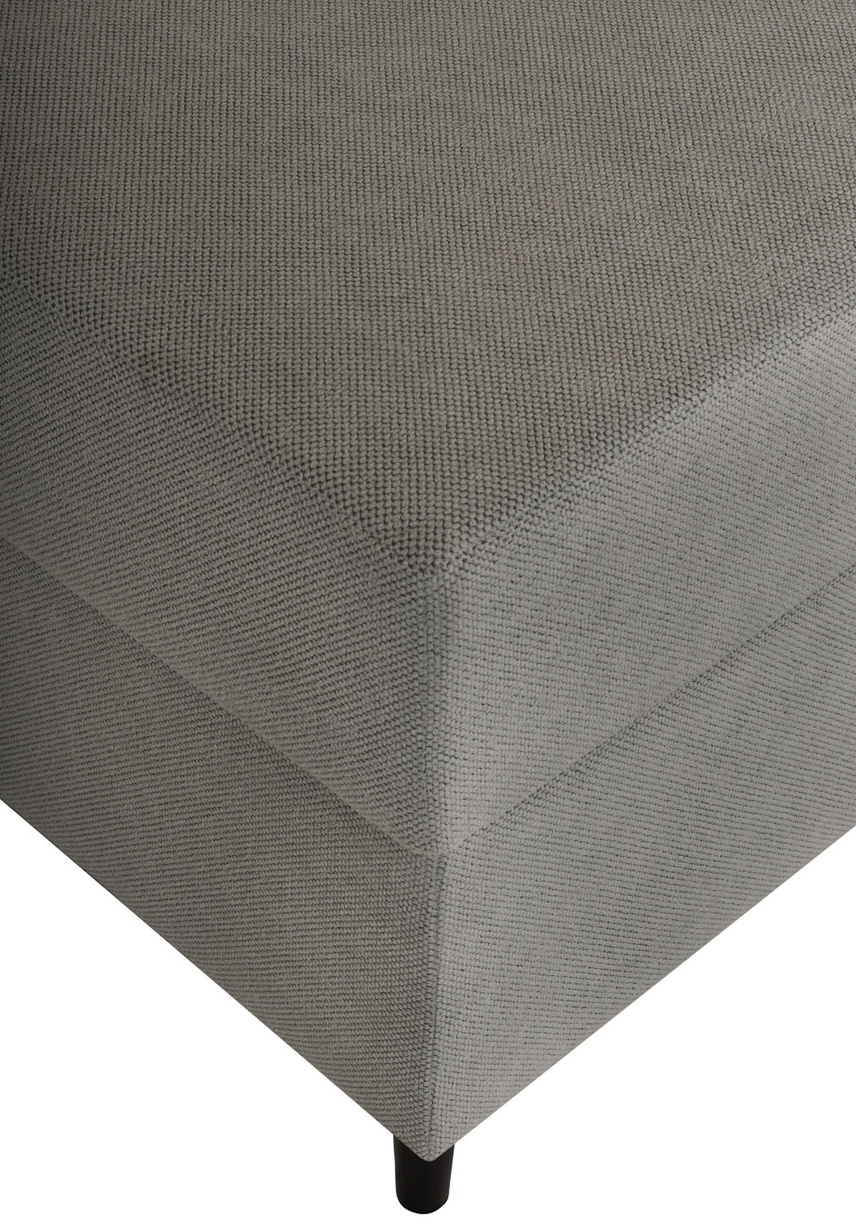 BOXBETT 120/200 cm  in Graphitfarben  - Graphitfarben/Schwarz, Konventionell, Textil (120/200cm) - P & B