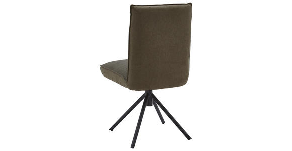STUHL in Flachgewebe Textil - Schwarz/Braun, Design, Textil/Metall (49/93/59cm) - Dieter Knoll