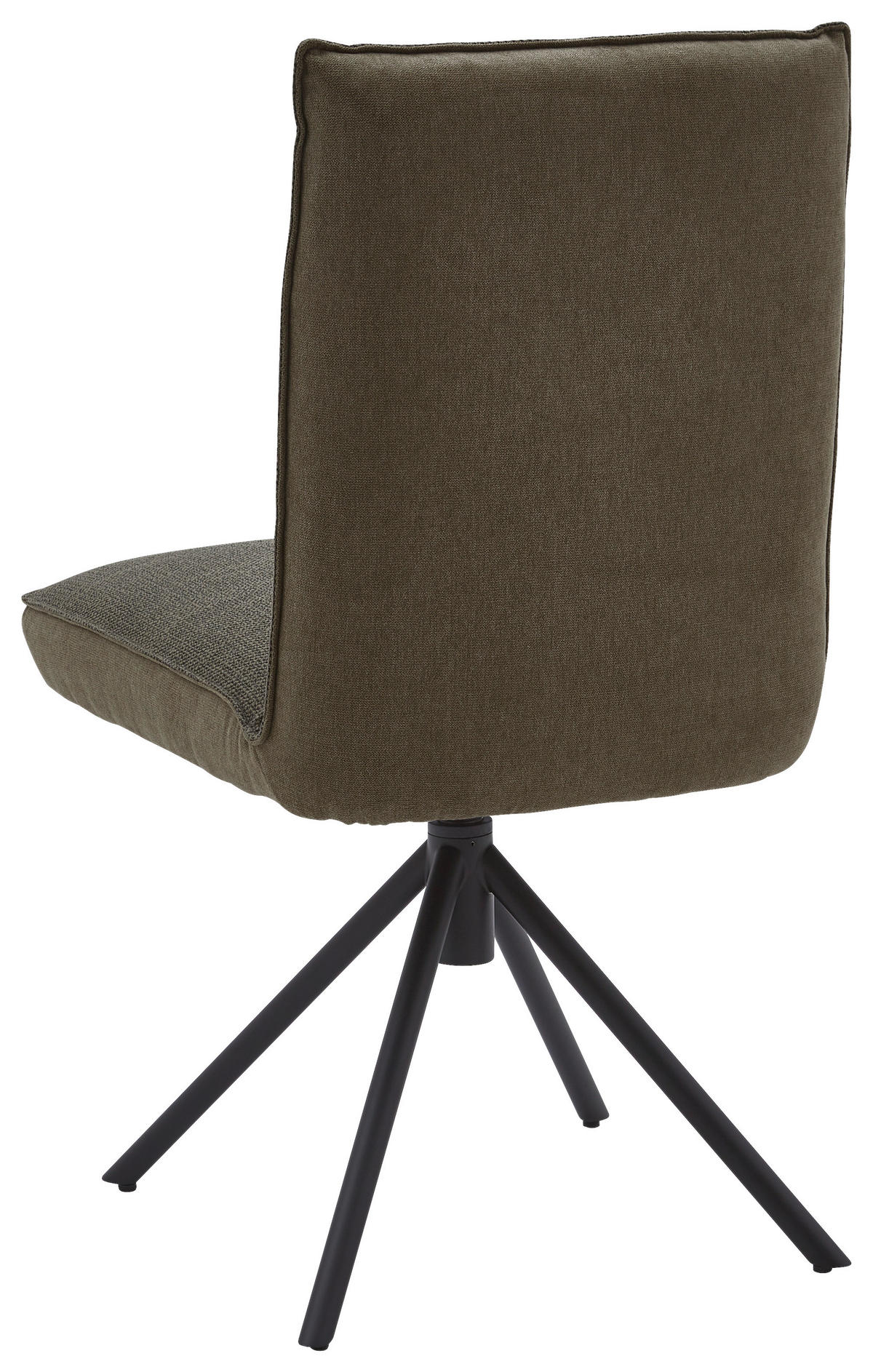 STUHL  in Flachgewebe  - Schwarz/Braun, Design, Textil/Metall (49/93/59cm) - Dieter Knoll