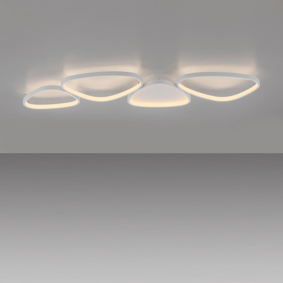 LED-DECKENLEUCHTE 116/38/6,2 cm   - Weiß, Design, Kunststoff/Metall (116/38/6,2cm) - Schöner Wohnen
