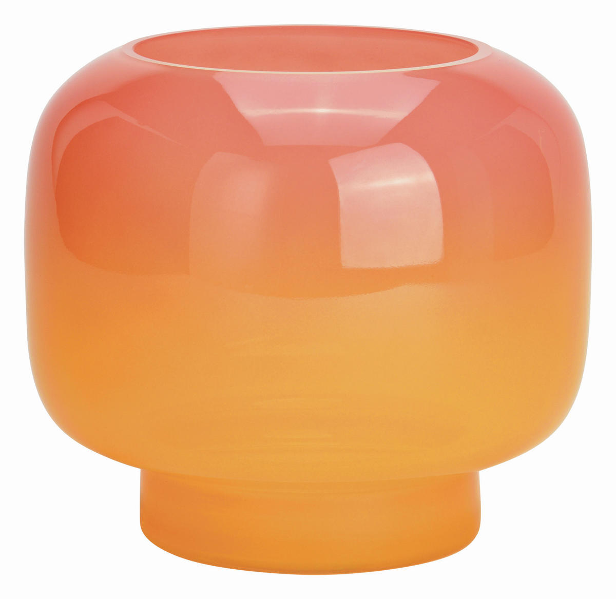 VASE  - Pink, Basics, Glas (15/14/15cm)