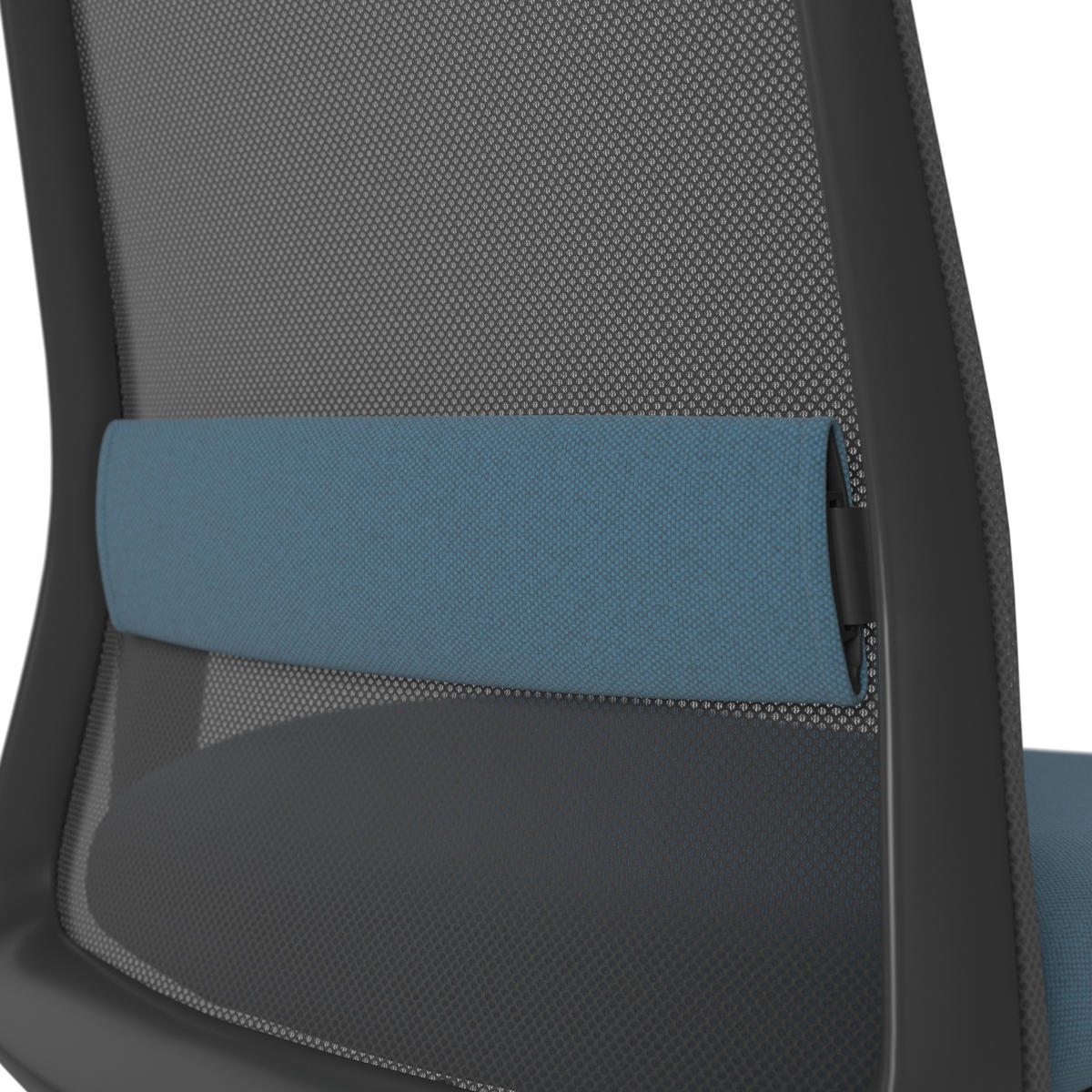 DREHSTUHL Blau, Schwarz  - Blau/Schwarz, MODERN, Kunststoff/Textil (70/103-115/70cm)