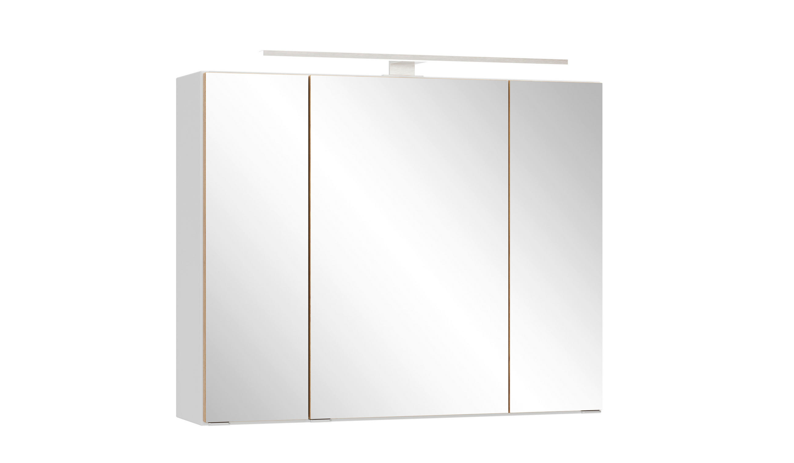 Dulap Cu Oglindă 80/64/20 cm  - stejar sălbatic/alb, Trend, sticlă/metal (80/64/20cm) - Held