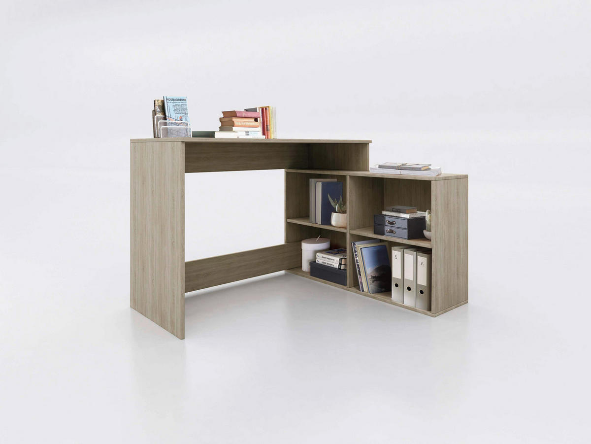Birou - stejar Sonoma, Basics, material pe bază de lemn (120/77/50cm) - Boxxx