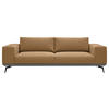 2-SITZER-SOFA in Chenille Rostfarben  - Rostfarben/Schwarz, Design, Holz/Textil (260/87/95cm) - MID.YOU