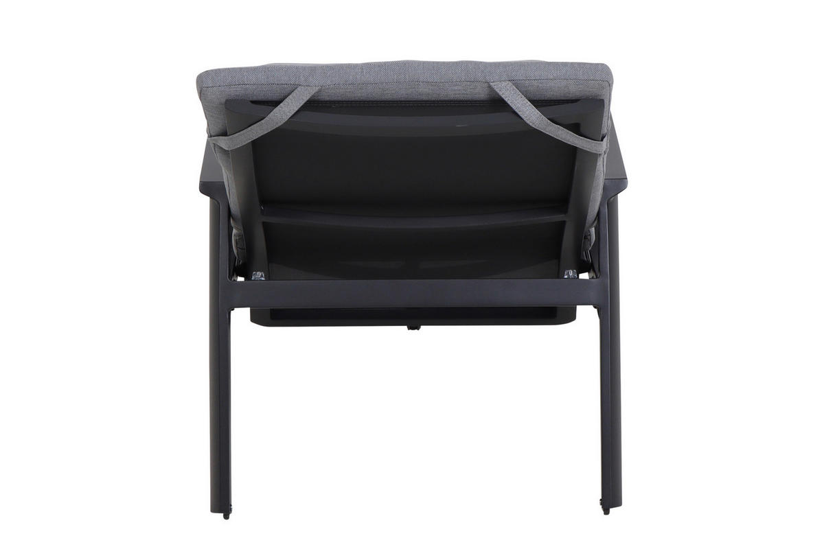GARTENLIEGE 154/102/70 cm  - Anthrazit, Basics, Kunststoff/Textil (154/102/70cm) - Siena Garden