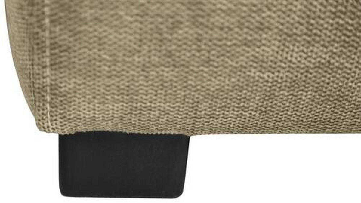 Wohnlandschaft inkl.Funktionen in Webstoff Taupe  173/276 cm  - Taupe/Schwarz, LIFESTYLE, Kunststoff/Textil (173/276cm) - Stylife