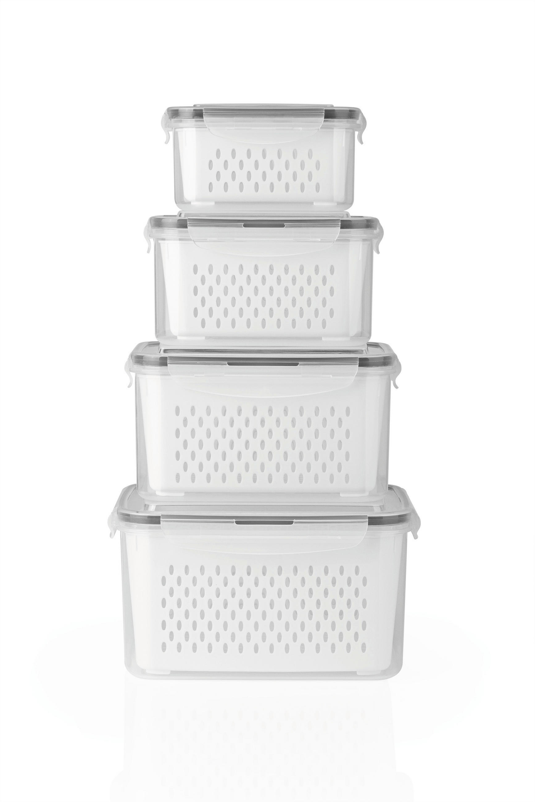 FRISCHHALTEDOSENSET GOURMETmaxx 12-teilig  - Transparent/Grau, Basics, Kunststoff (23,5/19/13cm)