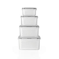 FRISCHHALTEDOSENSET GOURMETmaxx 12-teilig  - Transparent/Grau, Basics, Kunststoff (23,5/19/13cm)
