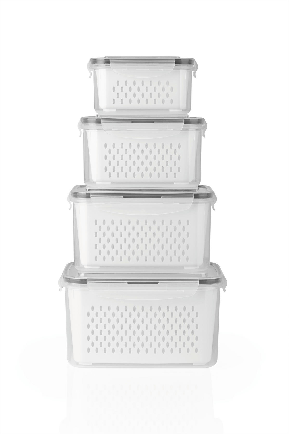 FRISCHHALTEDOSENSET GOURMETmaxx 12-teilig  - Transparent/Grau, Basics, Kunststoff (23,5/19/13cm)