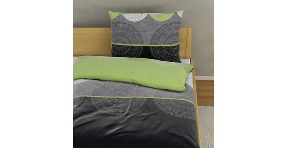 Bettwäsche Denise 140/200cm Grün - Grün, MODERN, Textil - Luca Bessoni