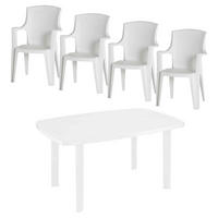 GARTENSET  - Weiß, KONVENTIONELL, Kunststoff - Siena Garden