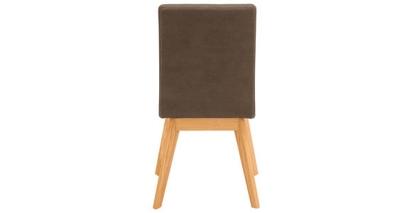 STUHL MAINE DS11 - Beige/Braun, Design, Holz/Textil (45/102/56cm) - Novel