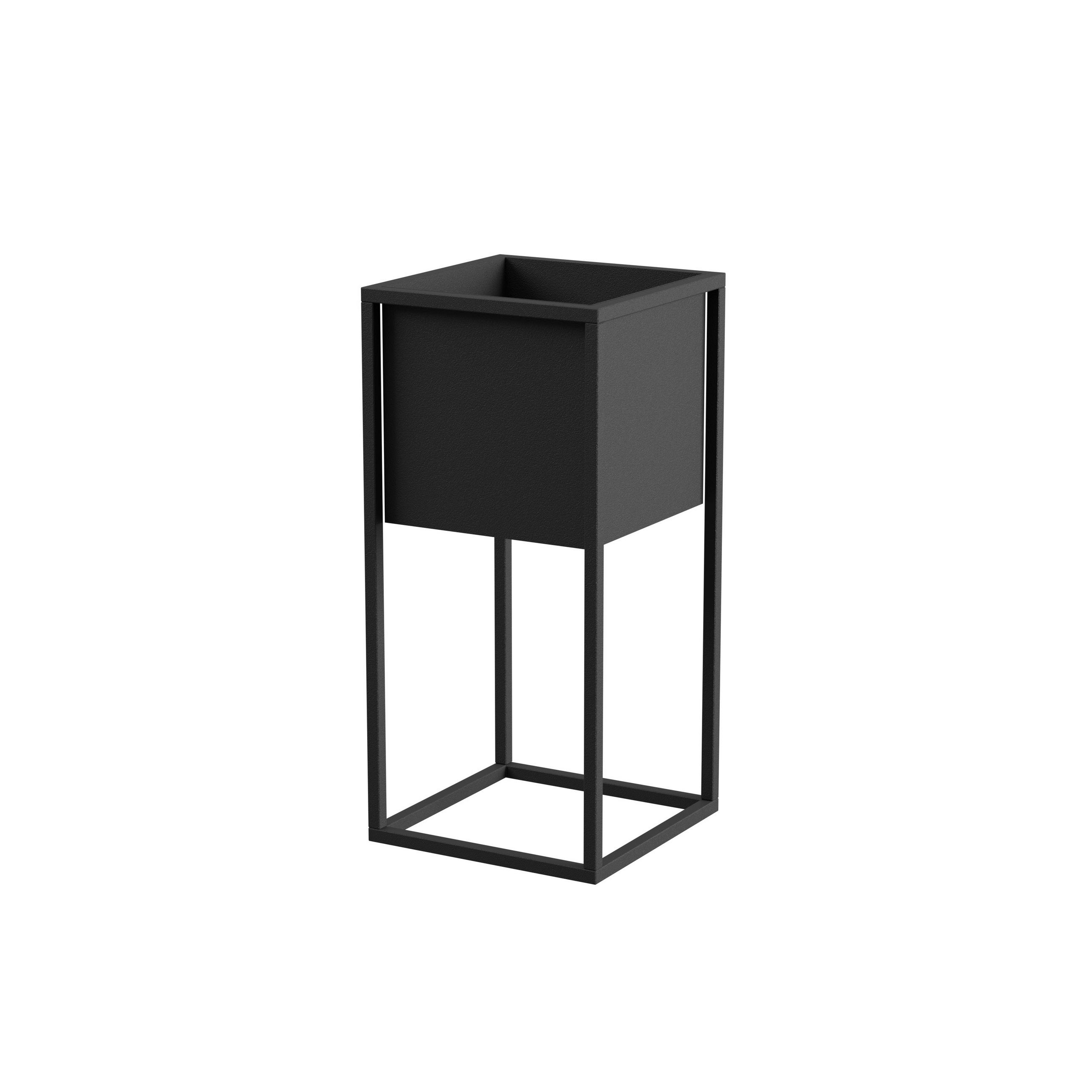 BLUMENSTÄNDER Metall  - Schwarz, Basics, Metall (28/60/28cm)