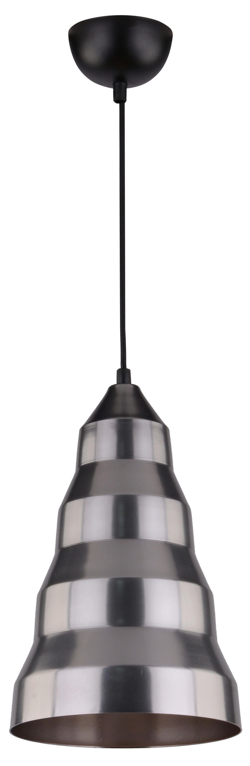 PENDELLEUCHTE Vesuvio 20/20/130 cm   - Grau, Design, Metall (20/20/130cm)