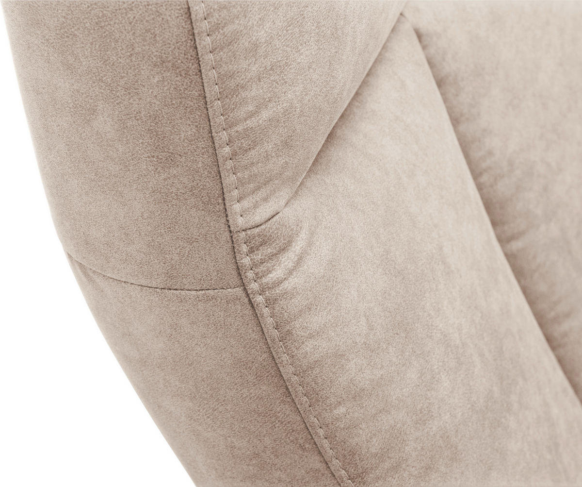 RELAXSESSEL in Textil Hellgrau  - Hellgrau/Schwarz, Design, Textil/Metall (73/105/82cm) - Welnova