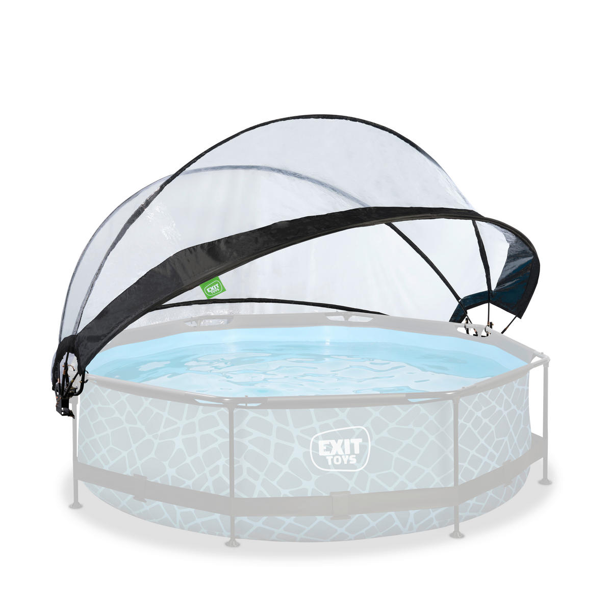 POOLTAK - transparent, Klassisk, metall/plast (320/175cm) - EXIT Toys