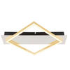 LED-DECKENLEUCHTE 39,5/35/5 cm   - Goldfarben/Opal, Design, Kunststoff/Metall (39,5/35/5cm) - Globo