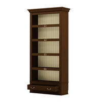 REGAL Pinie massiv Creme, Nussbaumfarben  - Nussbaumfarben/Creme, LIFESTYLE, Holz/Metall (117/238,5/46,5cm) - Livetastic