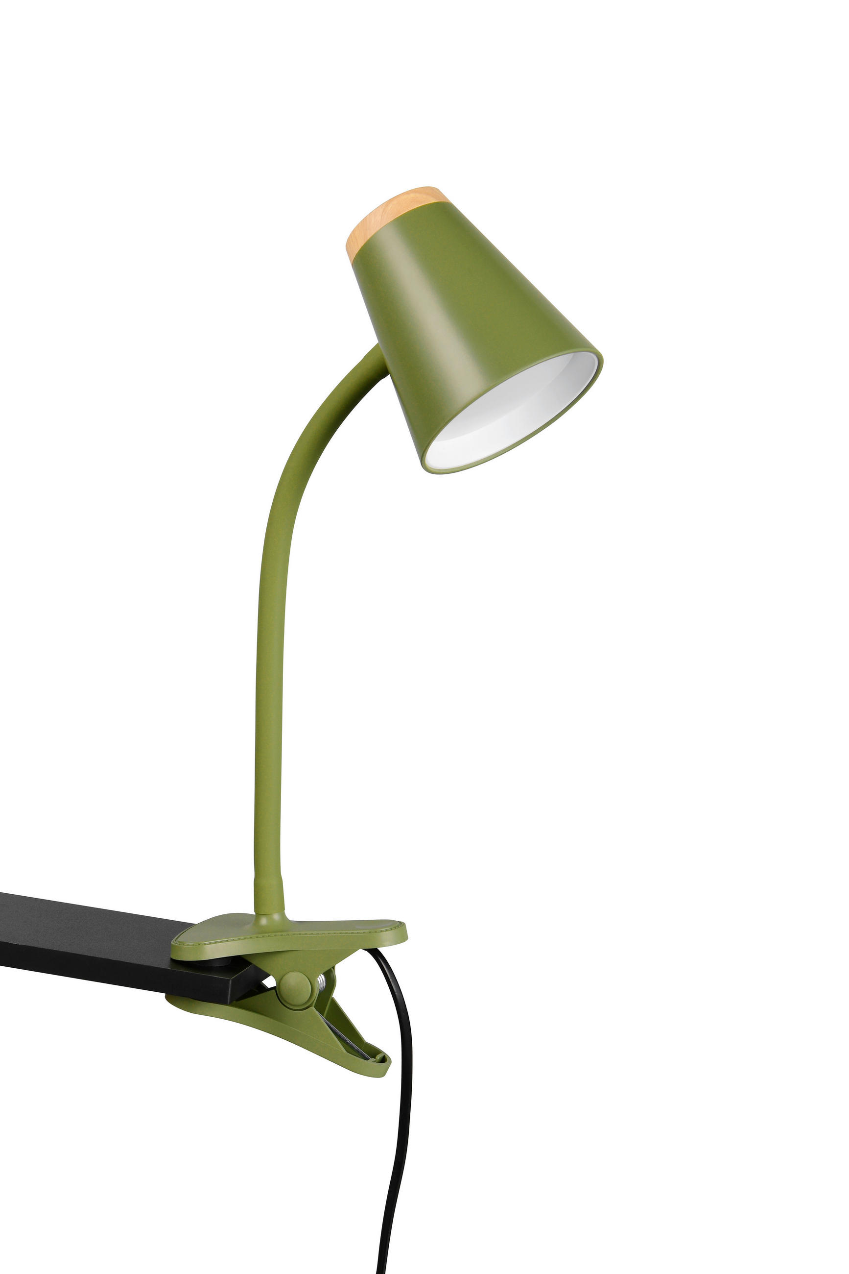 LED-KLEMMLEUCHTE   - Braun/Grün, Basics, Kunststoff/Metall (33/9,5/32cm)