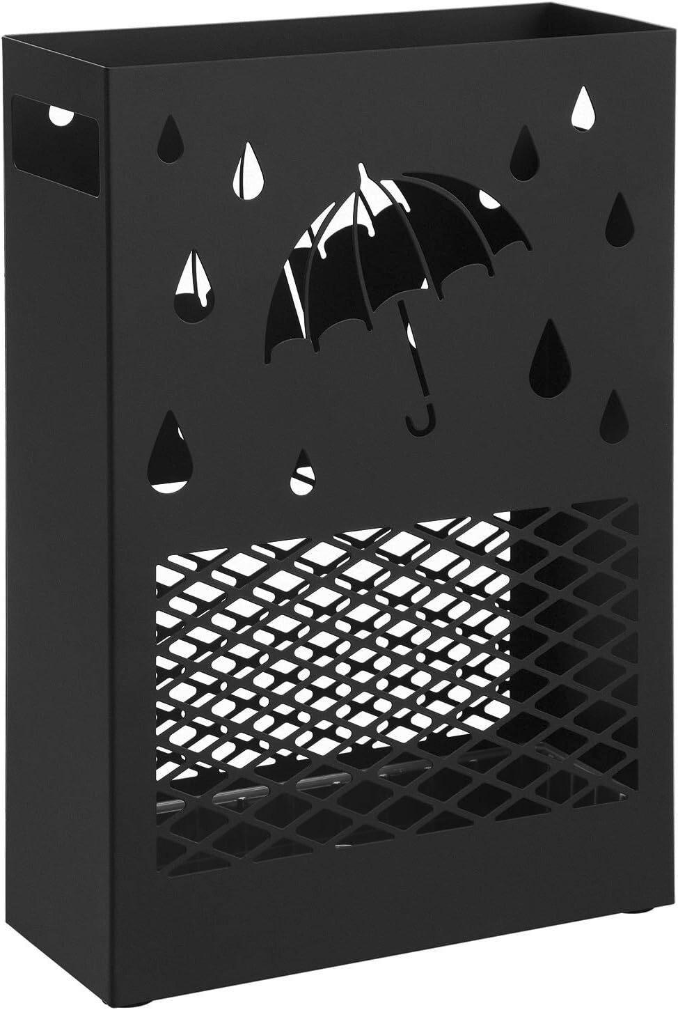 SCHIRMSTÄNDER Metall Schwarz  - Schwarz, Basics, Metall (28,5/41/12,2cm)