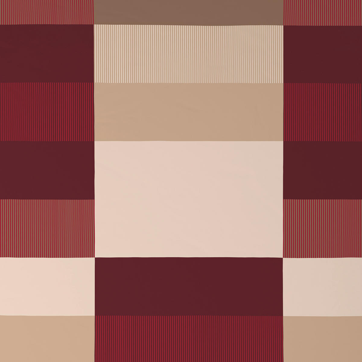 BETTWÄSCHE CUBY Satin 140/200 cm  - Bordeaux, KONVENTIONELL, Textil (140/200cm) - Novel