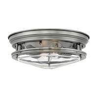 DECKENLEUCHTE Elstead Hadrian 30.5/11.7 cm   - Nickelfarben, LIFESTYLE, Glas/Metall (30.5/11.7cm) - Elstead Lighting