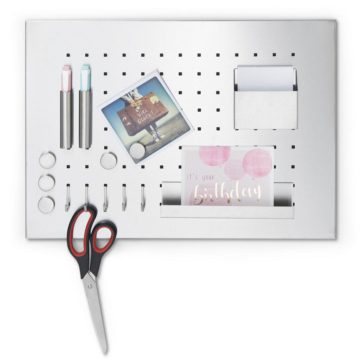 MAGNETTAFEL - Silberfarben, Basics, Metall (50/1,5/35cm) - Zeller Present