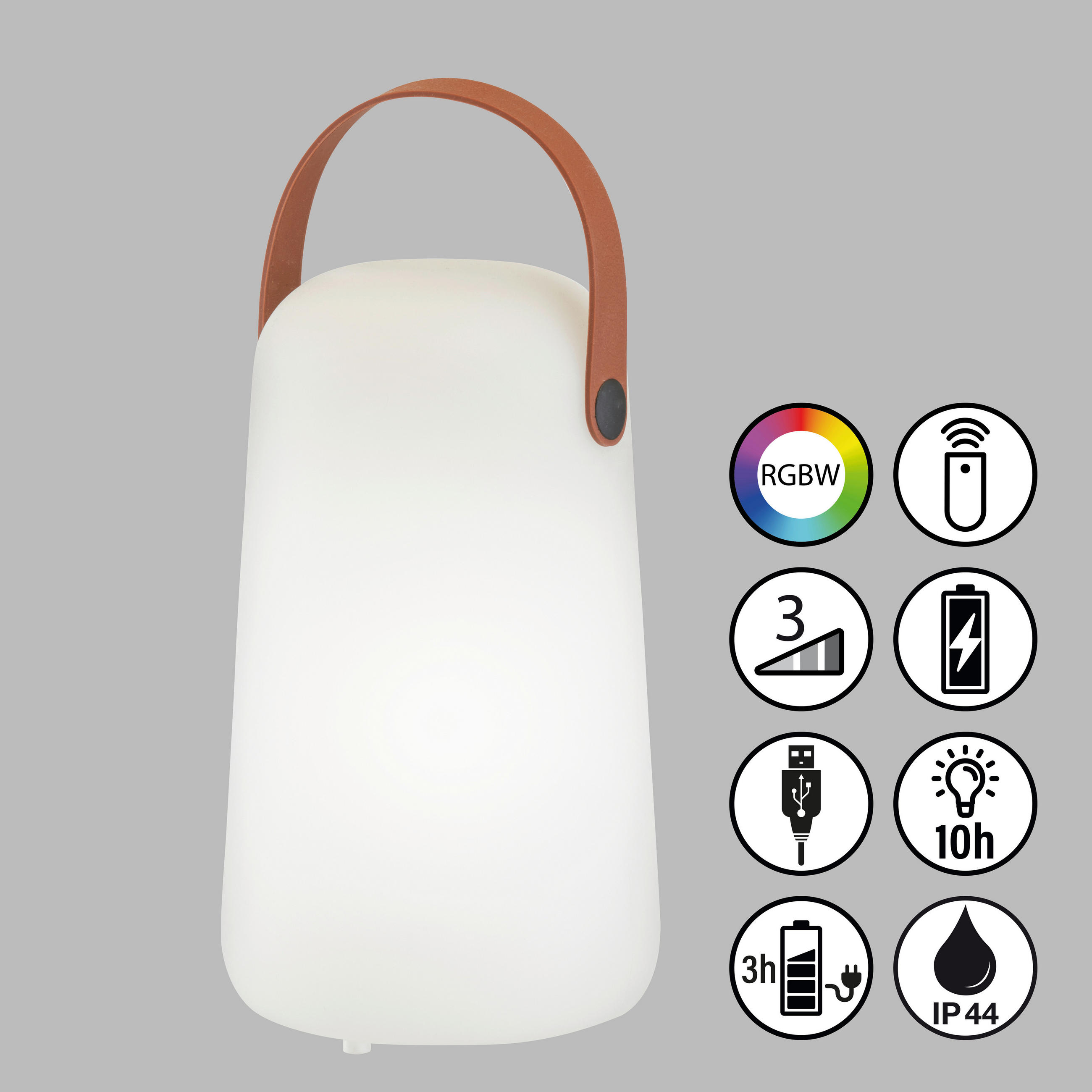 LED-TISCHLEUCHTE 12,5/21 cm   - Weiß, Design, Kunststoff (12,5/21cm)