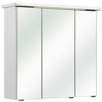 SPIEGELSCHRANK 75/72/20 cm  - Chromfarben/Weiß, KONVENTIONELL, Glas/Holzwerkstoff (75/72/20cm) - Pelipal