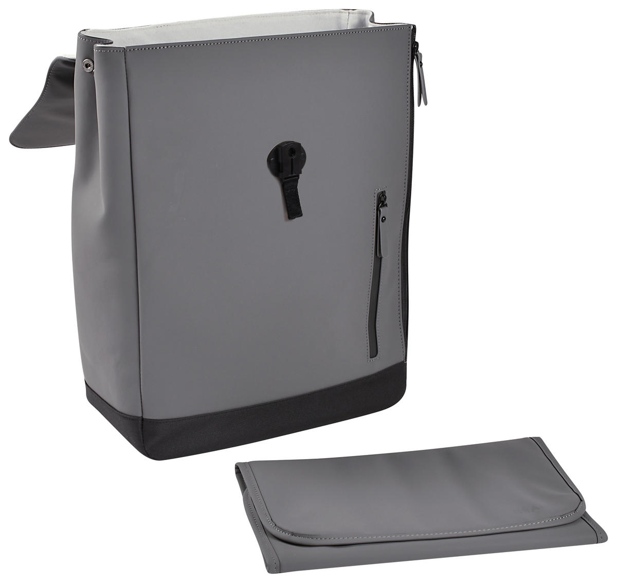 WICKELRUCKSACK  - Dunkelgrau/Hellgrau, KONVENTIONELL, Kunststoff (34/15/43cm) - Beaba
